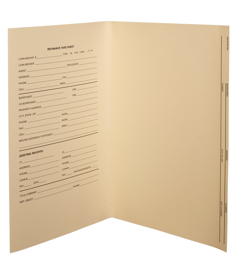 Escrow Refi Folder – EscrowStuff